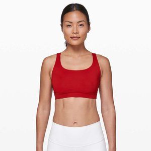 lululemon Energy Bra Medium Support, B–D Cups size 12 Dark Red
